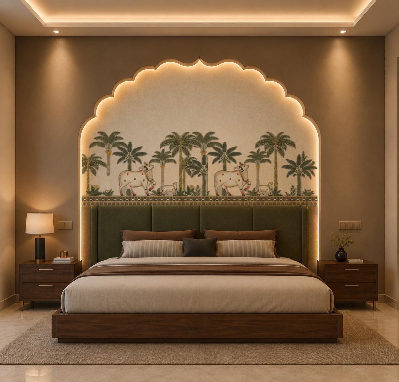 Deluxe bedroom at The Heritage Resort, Bhopal
