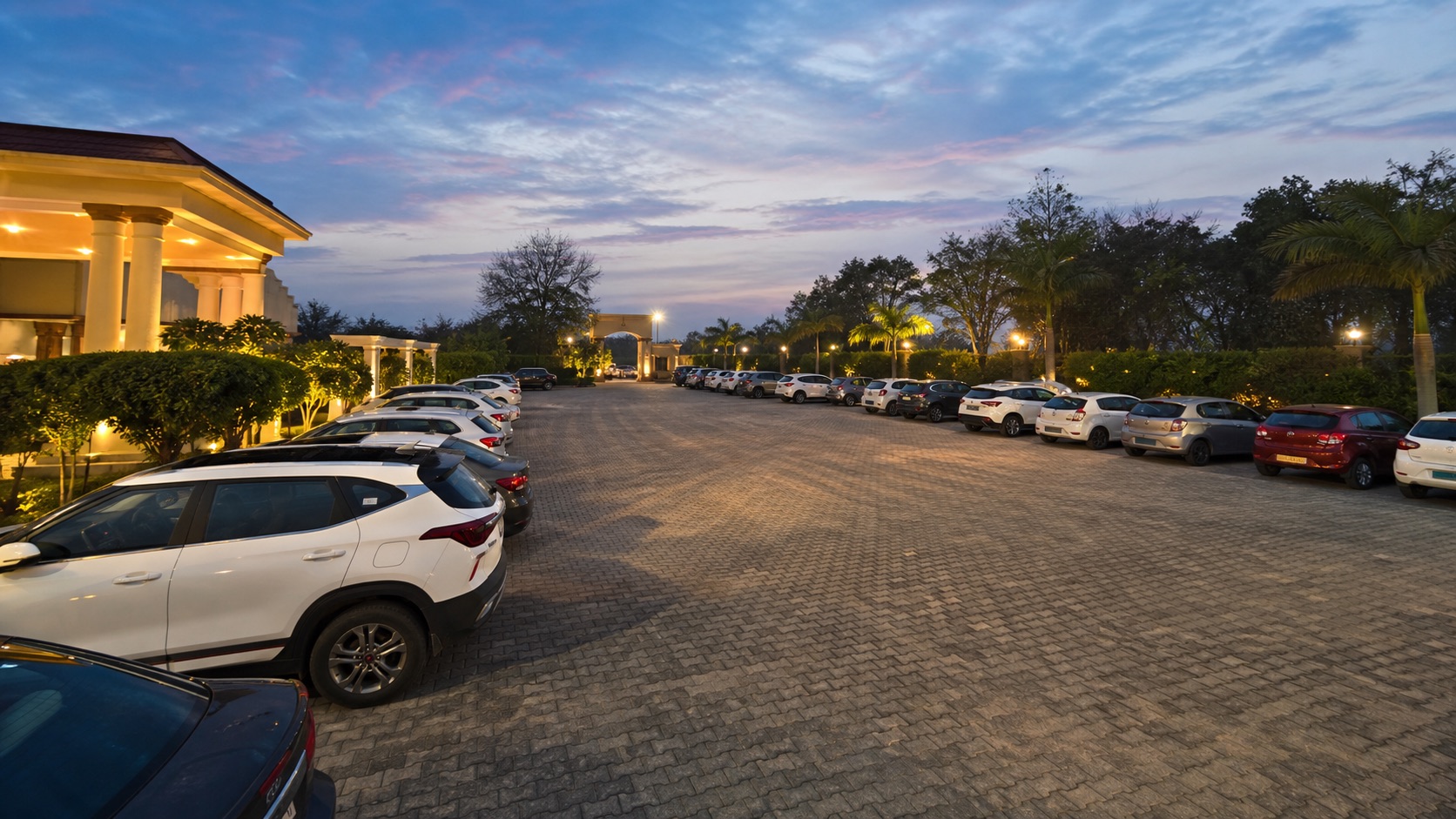 Large Parking at The Heritage Resort, Bhopal